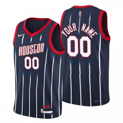 Houston Rockets Custom Men's Nike Navy 202122 Swingman NBA Jersey City Edition